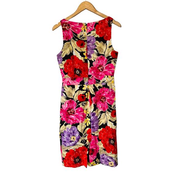 Banana Republic Floral Print Sleeveless Dress Size 6 Multicolored - Picture 2 of 8